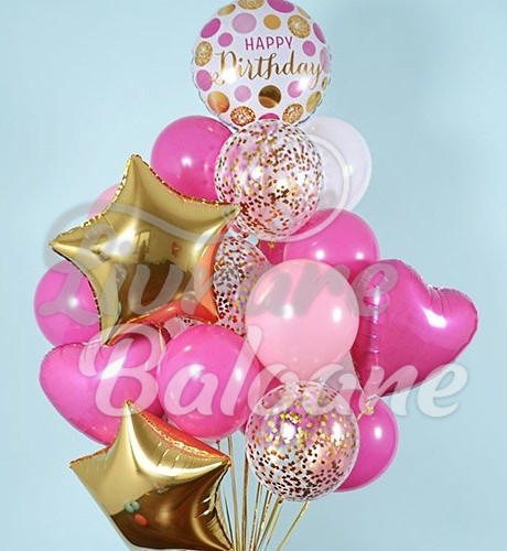 Baloane cu Heliu Happy Birthday (LB-12010)