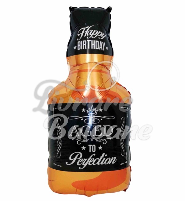 Balon cu Heliu Whiskey Bottle HAPPY BIRTHDAY