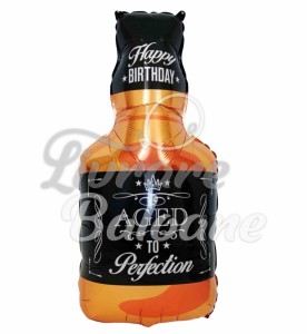 Sticlă de whisky Balon cu Heliu LA MULȚI ANI