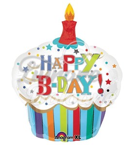 Balon cu Heliu Cupcake Happy Birthday (LB-15013)
