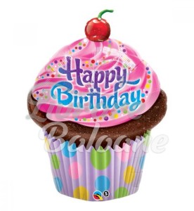 Balon cu Heliu Birthday Frosted CUPCAKE (LB-15015)