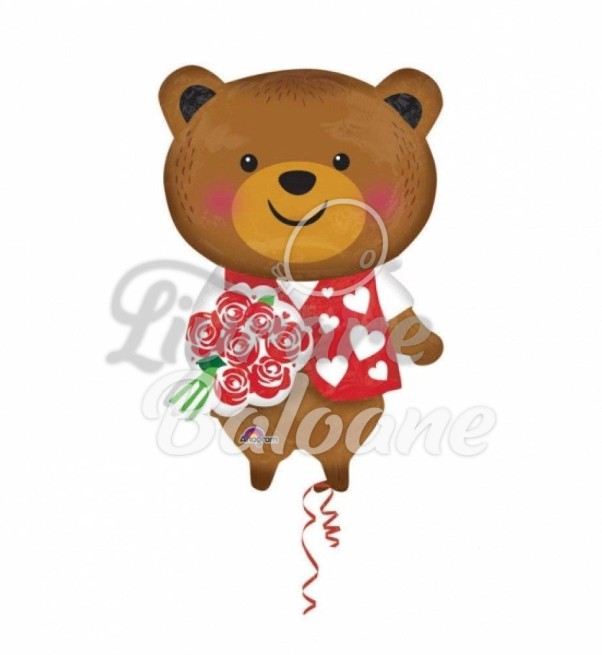 Balon cu Heliu Bear With Rose (LB-16019)