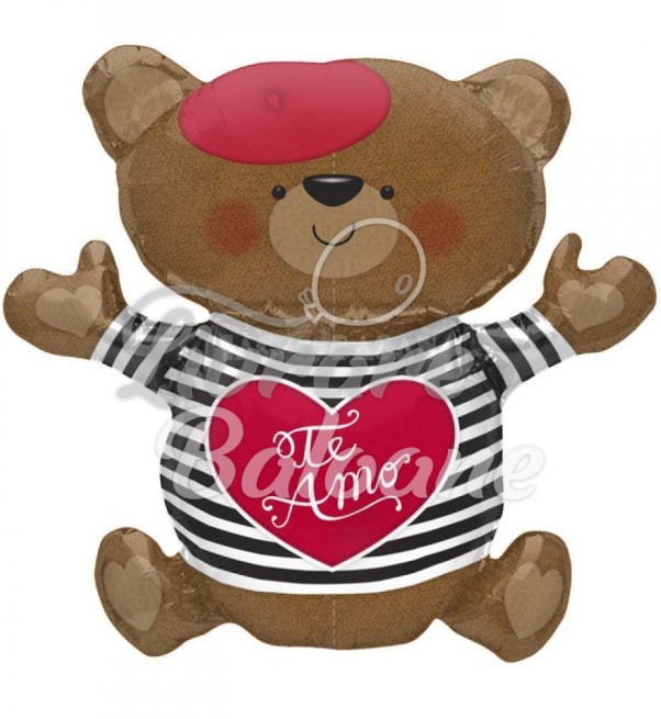 Гелиевый шар Te Amo Frenchie Bear