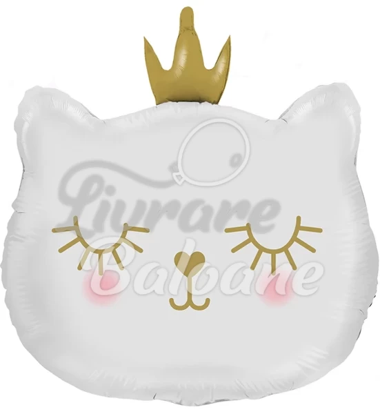 Balon cu Heliu_PISICA PRINȚESĂ ALBĂ