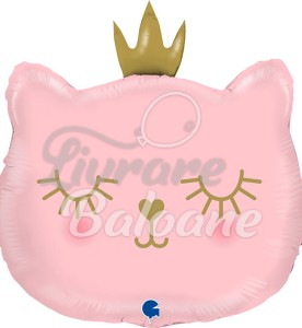 Balon cu Heliu_PISICA PRINȚESĂ ROZ