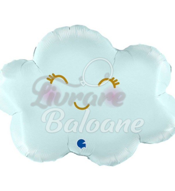 Balon cu Heliu_Nor Albastru Pastel