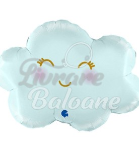 Balon cu Heliu_Nor Albastru Pastel