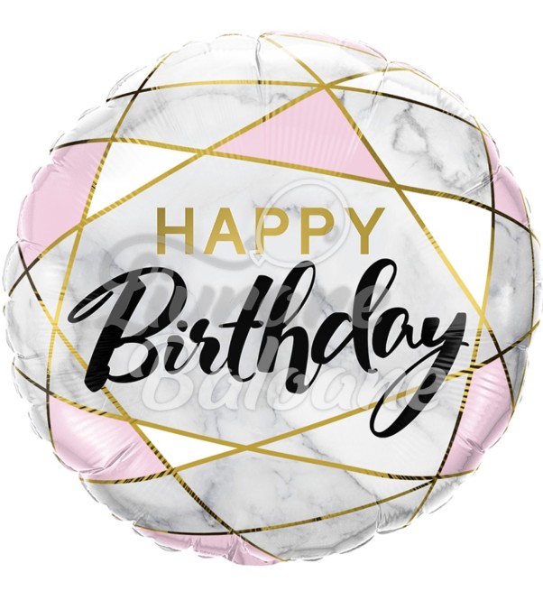 Balon Cerc Folie cu Heliu HAPPY BIRTHDAY (LB-15053)