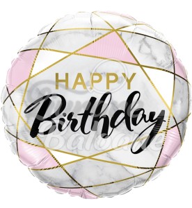 Balon Cerc Folie cu Heliu HAPPY BIRTHDAY (LB-15053)