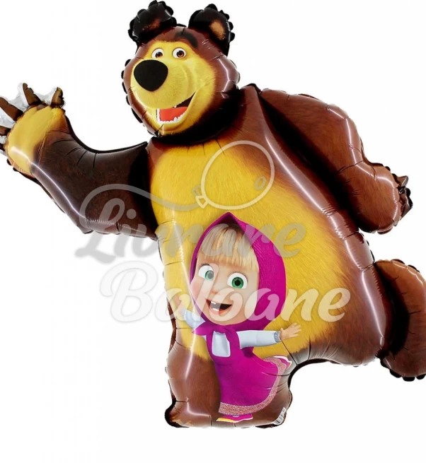 Balon cu Heliu_URSUL_şi_MAŞA 107 cm
