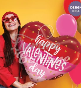 Balon cu Heliu "Valentine Heart" (LB-16049)