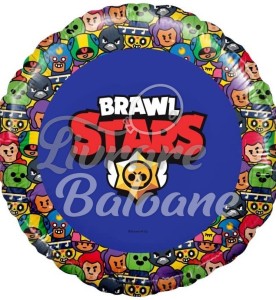 Гелиевый шар_Круг_BRAWL STARS 46 см