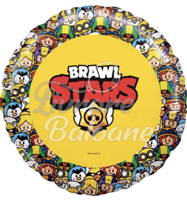 Воздушный шар Brawl Stars Герои жёлтый (LB-19241)