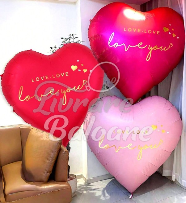 Inimǎ XXL (Roșie_Fucsie_Aur-Alb_Argint_Aur-Roz) 178 cm