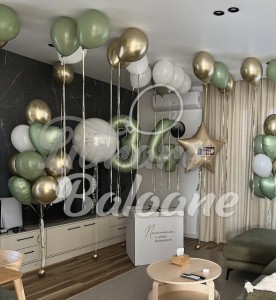 Decor cu Cifre și Baloane Personalizate (LB-11057)