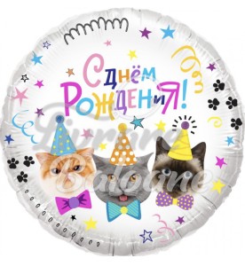 Balon cu Heliu_PISICUȚE_La mulți ani (LB-15047)