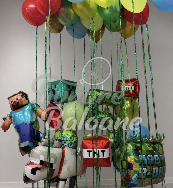 Decor cu Baloane_MINECRAFT (LB-130031)