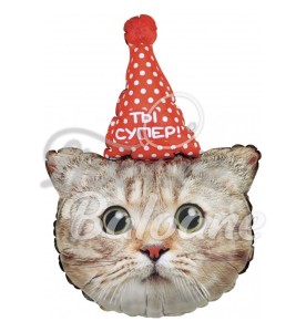 Balon Figurinǎ cu Heliu_PISICǍ cu CǍCIULǍ (LB-18149)