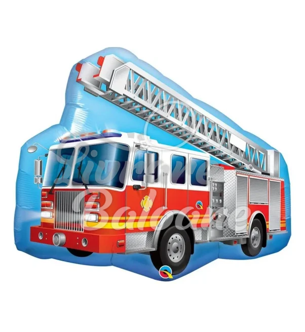 Balon cu Heliu_MAȘINǍ_Camion de Pompieri Roșu (LB-19326)