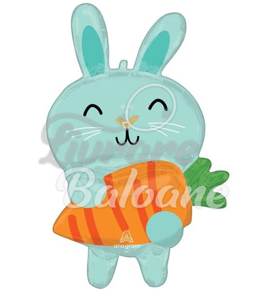 Balon cu Heliu_Figurinǎ_Iepuraș cu Morcov (LB-18159)