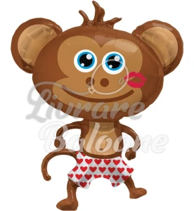 Balon cu Heliu_Figurinǎ_Maimuțǎ Îndrǎgostitǎ (LB-18160)