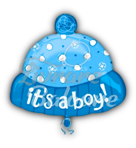 Balon It's A Boy Hat Foil Balloon Junior Shape XL - 18"/45cm